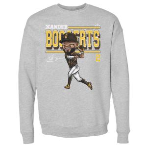 MLB ザンダー・ボガーツ パドレス スウェット Cartoon San Diego Crewneck Sweatshirt 500Level ヘザーグレー｜mlbshop