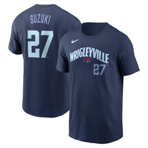 MLB 鈴木誠也 カブス Tシャツ City Connect シティーコネクト ネーム＆ナンバー T-Shirt 23wbsf ナイキ/Nike ネイビー｜mlbshop