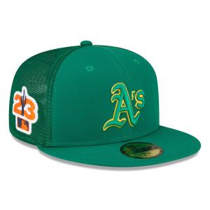 MLB アスレチックス キャップ 2023 スプリングトレーニング Spring Training 59FIFTY Fitted Hat ニューエラ/New Era グリーン｜mlbshop