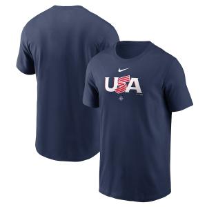 WBC アメリカ代表 USA Tシャツ 2023 World Baseball Classic Wordmark T-Shirt ナイキ/Nike ネイビー｜mlbshop