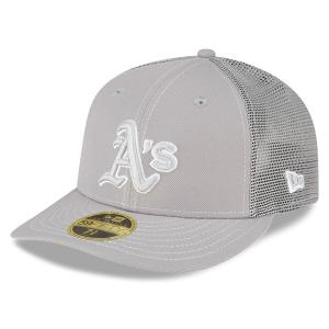 MLB アスレチックス キャップ 2023 バッティングプラクティス 59FIFTY ロープロファイル ニューエラ/New Era グレー｜mlbshop