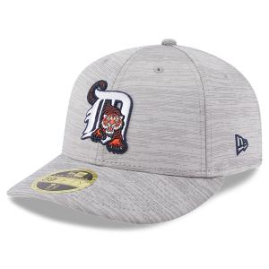 MLB タイガース キャップ 2023 クラブハウス Clubhouse 59FIFTY ロープロファイル ニューエラ/New Era グレー｜mlbshop