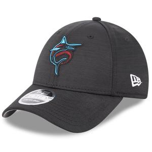 MLB マーリンズ キャップ 2023 クラブハウス Clubhouse 9FORTY スナップバック ニューエラ/New Era ブラック｜mlbshop