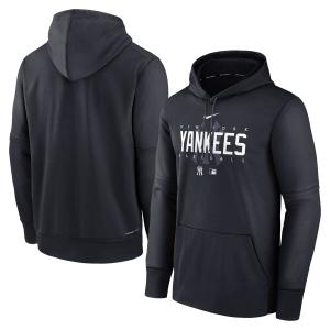 MLB ヤンキース パーカー オーセンティックコレクション Pregame プルオーバー フーディー ナイキ/Nike ネイビー｜mlbshop