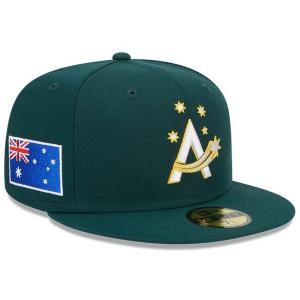 WBC オーストラリア代表 キャップ 2023 World Baseball Classic 59FIFTY Cap ニューエラ/New Era グリーン｜mlbshop