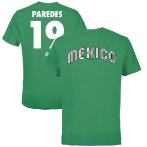 WBC アイザック・パレデス メキシコ代表 Tシャツ 2023 World Baseball Classic ネーム&ナンバー T-Shirt Legends グリーン｜mlbshop