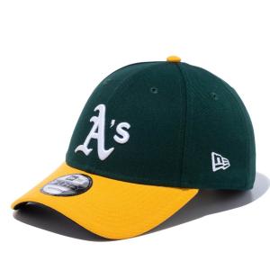 MLB アスレチックス キャップ 9FORTY チームロゴ Cap ニューエラ/New Era グリーン/イエロー｜mlbshop