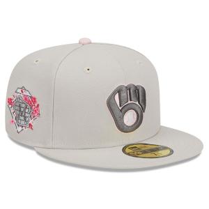 MLB ブリュワーズ キャップ 2023 母の日 Mother's Day On-Field 59FIFTY Fitted Hat ニューエラ/New Era ストーン｜mlbshop