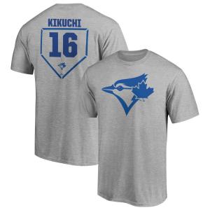 MLB 菊池雄星 ブルージェイズ Tシャツ RBI Logo T-Shirt Fanatics Branded ヘザーグレー｜mlbshop