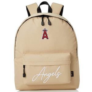 MLB エンゼルス バックパック バッグ リュック CURSIVE DAYPACK イーカム/E-come ベージュ｜mlbshop