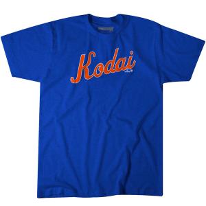 【海外限定版】MLB 千賀滉大 メッツ Tシャツ NEW YORK TEXT T-shirt BreakingT ロイヤル｜mlbshop