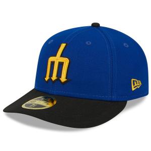 MLB マリナーズ キャップ 2023 シティーコネクト City Connect 59FIFTY ロープロファイル ニューエラ/New Era ロイヤル ブラック｜mlbshop