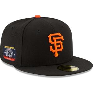 MLB サンフランシスコ・ジャイアンツ キャップ 2023 メキシコシリーズ ツアー 59FIFTY Fitted Hat ニューエラ/New Era ブラック｜mlbshop