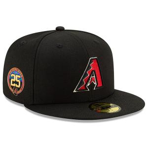 MLB ダイヤモンドバックス キャップ 25周年 59FIFTY Fitted Hat オーセンティック 選手着用 ニューエラ/New Era ゲーム｜mlbshop