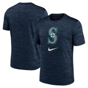 MLB マリナーズ Tシャツ ロゴ ベロシティ Short Sleeve Tee ナイキ/Nike ミッドナイトネイビー｜mlbshop