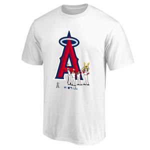 MLB エンゼルス Tシャツ エンゼルスロゴ KABUTO 侍 Samurai 兜  Fanatics ホワイト｜mlbshop