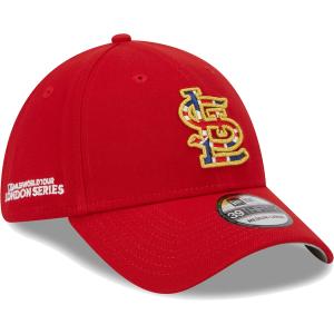 MLB カージナルス キャップ ロンドン ワールドツアーシリーズ2023 Flag Fill 39THIRTY Flex Hat ニューエラ/New Era レッド｜mlbshop