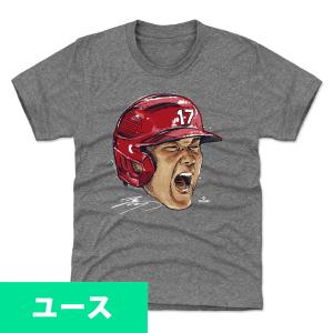 MLB 大谷翔平 エンゼルス Tシャツ キッズ ユース Scream WHT 500Level グレー｜mlbshop