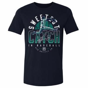 MLB ケン・グリフィー・ジュニア マリナーズ Tシャツ Seattle Sweetest Catch WHT 500Level ネイビー｜mlbshop