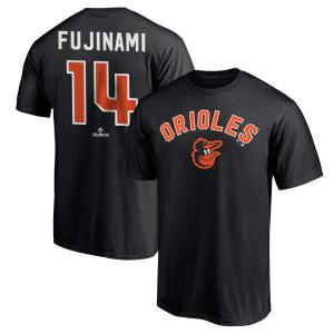 MLB 藤浪晋太郎 オリオールズ Tシャツ Team ネーム＆ナンバー T-Shirt Fanatics Branded ブラック｜mlbshop