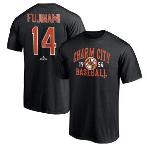 MLB 藤浪晋太郎 オリオールズ Tシャツ Hometown Legend ネーム＆ナンバー T-Shirt Fanatics Branded ブラック｜mlbshop