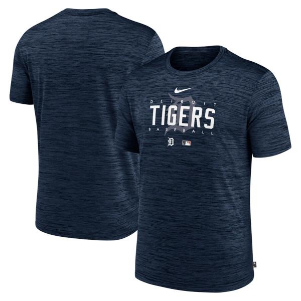 MLB タイガース Tシャツ ドライフィット ヴェロシティ プラクティス Short Sleeve ...