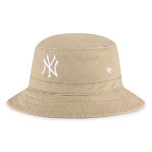 MLB ヤンキース バケットハット キャップ Bucket Hat 47Brand カーキ｜mlbshop