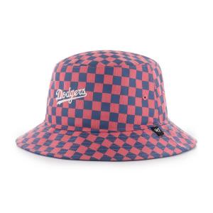 MLB ドジャース バケットハット キャップ Check Script Bucket 47Brand アイランドレッド｜mlbshop