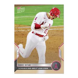 MLB 大谷翔平 エンゼルス トレーディングカード 2022 Topps Now #326 7 IP,HR Helps Snap Angels Losing Streak Topps｜mlbshop