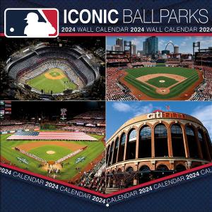 MLB カレンダー 2024 ミニ Iconic Ballparks 壁掛け Wall Calendar Turner｜mlbshop