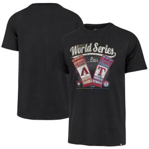 MLB ダイアモンドバックス vs レンジャース Tシャツ 2023 ワールドシリーズ 進出記念 マッチアップ 47Brand ブラック｜mlbshop