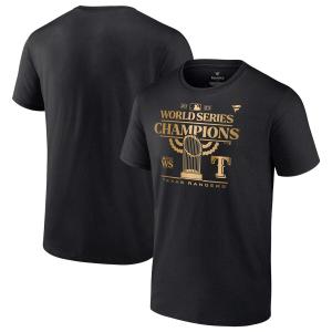 MLB レンジャーズ Tシャツ 2023 ワールドシリーズ 優勝記念 Champions Parade Fanatics ブラック｜mlbshop