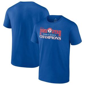 MLB レンジャーズ Tシャツ 2023 ワールドシリーズ 優勝記念 Champions Hitting Streak Fanatics ロイヤル｜mlbshop
