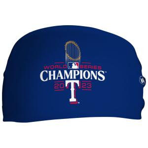 MLB レンジャーズ ヘッドバンド 2023 ワールドシリーズ 優勝記念 Champions Cooling Headband Vertical Athletics｜mlbshop