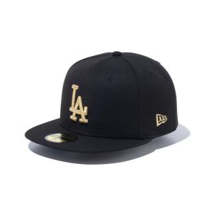 MLB ドジャース キャップ Black Cap 59FIFTY ニューエラ/New Era ブラック/ゴールド