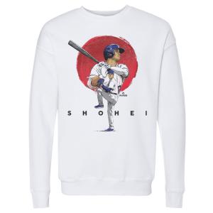 MLB 大谷翔平 ドジャース スウェット Los Angeles D Shohei Sun Crewneck Sweatshirt 500Level ホワイト｜mlbshop