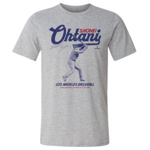 MLB 大谷翔平 ドジャース Tシャツ Los Angeles D Vintage T-Shirt 500Level ヘザーグレー｜mlbshop