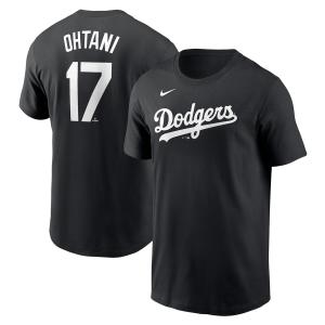 MLB 大谷翔平 ドジャース Tシャツ 2024 ネーム&ナンバー T-Shirt ナイキ/Nike ブラック｜mlbshop