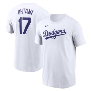 MLB 大谷翔平 ドジャース Tシャツ 2024 ネーム&ナンバー T-Shirt ナイキ/Nike ホワイト｜mlbshop