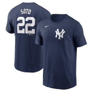 MLB フアン・ソト ヤンキース Tシャツ 2024 Fuse ネーム&ナンバー T-Shirt ナイキ/Nike ネイビー｜mlbshop