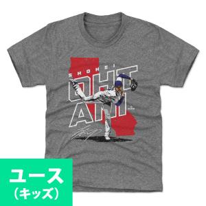 MLB 大谷翔平 ドジャース Tシャツ キッズサイズ ユース Player Map WHT 500Level グレー｜mlbshop