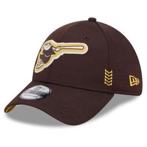 MLB パドレス キャップ 2024 クラブハウス Clubhouse 39THIRTY フレックス ニューエラ/New Era ブラウン｜mlbshop