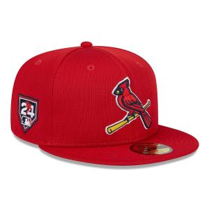 MLB カージナルス キャップ 2024 スプリングトレーニング 59FIFTY Fitted Hat ニューエラ/New Era レッド｜mlbshop