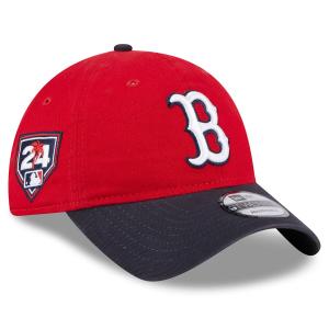 MLB レッドソックス キャップ 2024 スプリングトレーニング 9TWENTY アジャスタブル ニューエラ/New Era レッド ネイビー｜mlbshop