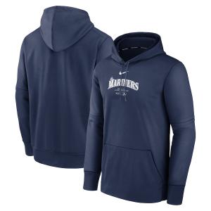 MLB マリナーズ パーカー 2024 選手着用モデル オーセンティック Practice Hoodie ナイキ/Nike ネイビー｜mlbshop