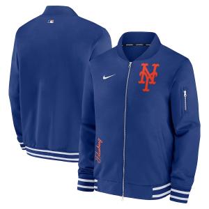 MLB メッツ ジャケット 2024 選手着用モデル オーセンティック Full-Zip Bomber Jacket ナイキ/Nike ロイヤル｜mlbshop