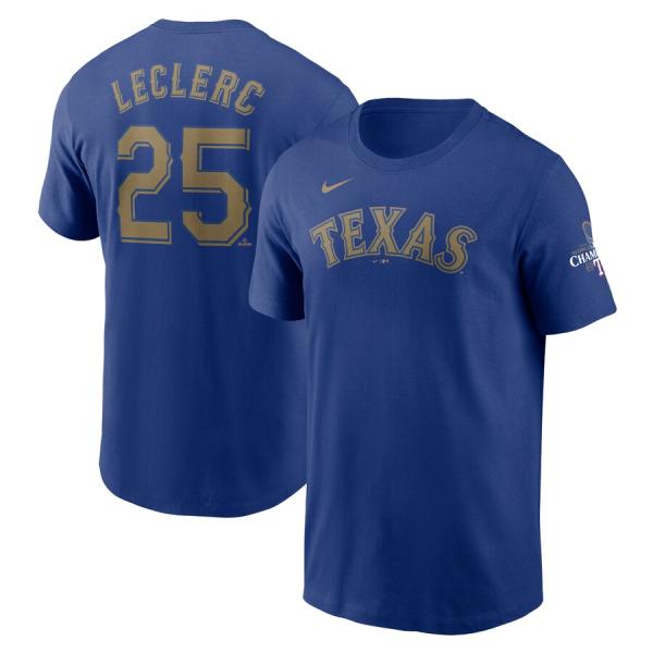 MLB ホセ・レクラク レンジャーズ Tシャツ 2024ゴールドコレクション WS優勝  ネーム＆ナ...