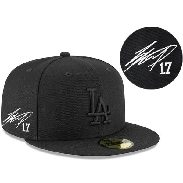 MLB 大谷翔平 ドジャース キャップ サイン刺繍 Basic 9FIFTY Snapback ホワ...