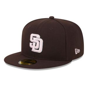 MLB パドレス キャップ 2024 母の日 Mother's Day On-Field 59FIFTY Fitted Hat ニューエラ/New Era ブラウン｜mlbshop