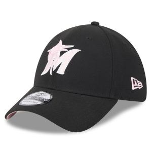 MLB マーリンズ キャップ 2024 母の日 Mother's Day 39THIRTY Flex Hat ニューエラ/New Era ブラック｜mlbshop